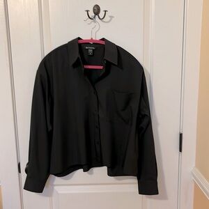 Athleta boxy button down top - just a bit cropped and wrinkle free for travel!